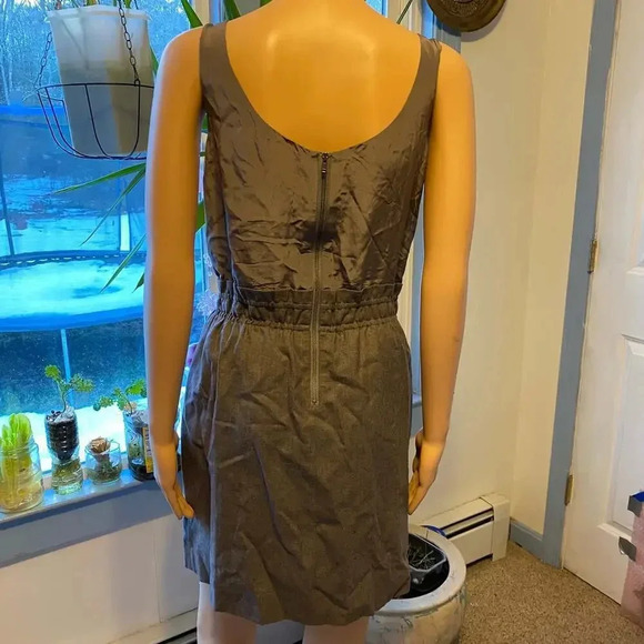 J.Crew 100% Silk 100% Wool Beaded Embroidery Mini Skirt Dress Women's 4 Pocket - Picture 2 of 5